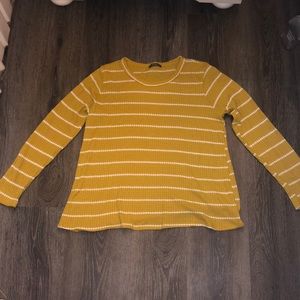 Mustard/Yellow Striped Sweater